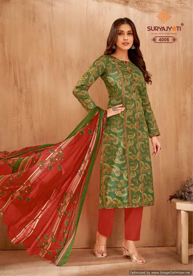 Naishaa Vol 40 By Suryajyoti Jaam Satin Cotton Dress Material Wholesale Shop In Surat